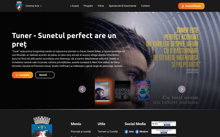 Screenshot di cinemasv.ro