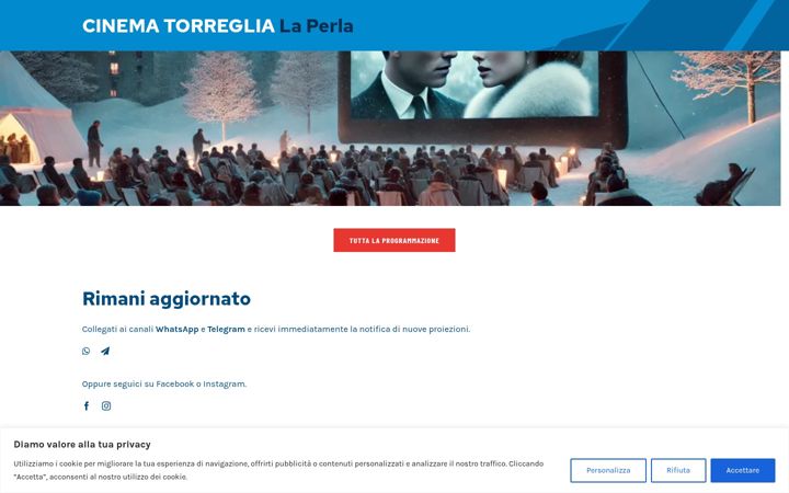Screenshot of cinematorreglia.it