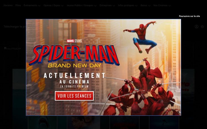 Zrzut ekranu cinemavarietes.fr