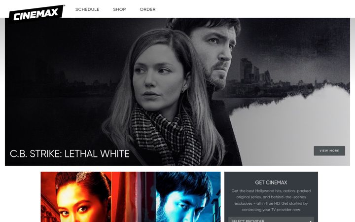 Skjermbilde av cinemax.com