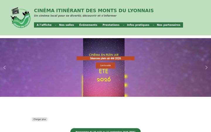Zrzut ekranu cinemontsdulyonnais.fr