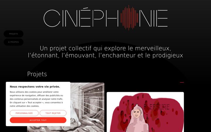 Screenshot of cinephonie.com