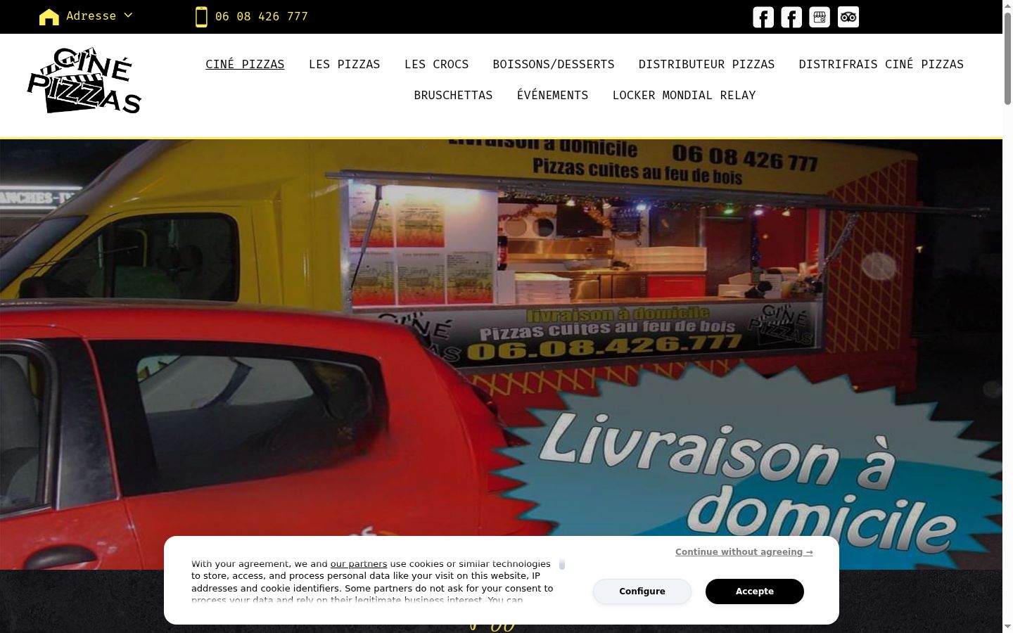 Sutikimo reklamjuostės, rodytos prieš bet kokią sąveiką, ekrano kopija