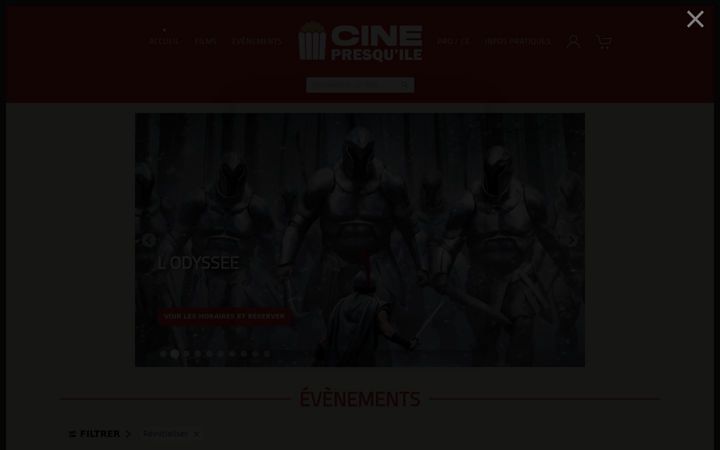 Zrzut ekranu cinepresquile.fr