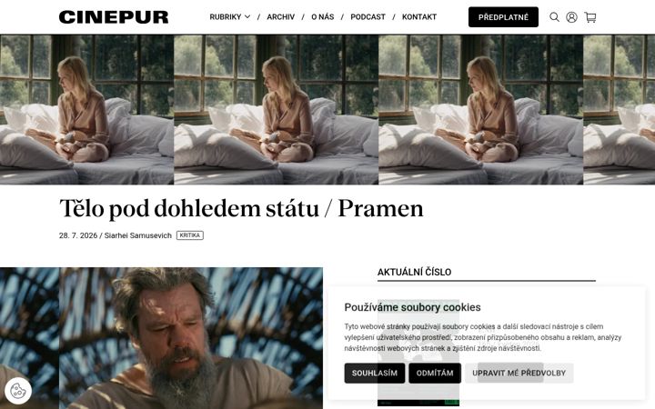 Captura de ecrã de cinepur.cz