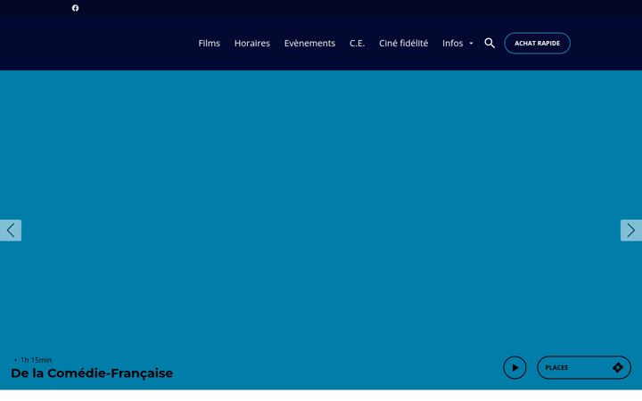 Captura de pantalla de cinequai.fr