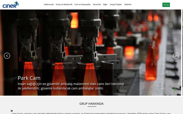 Skærmbillede af ciner.com.tr
