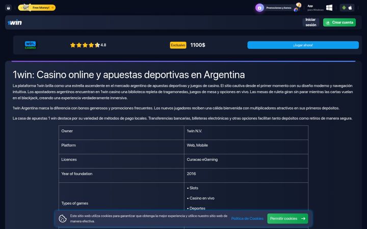 Screenshot of cinerexroca.com.ar