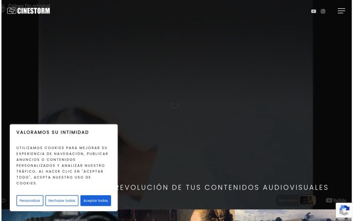 Screenshot ta' cinestorm.es