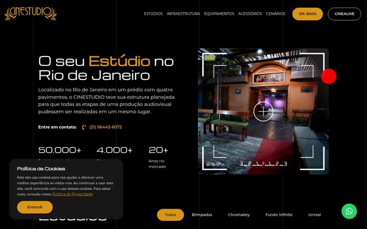 Screenshot di cinestudio.art.br