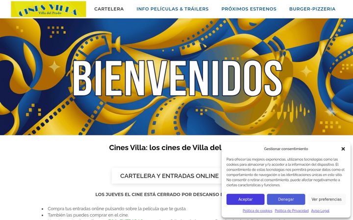 Screenshot ta' cinesvilla.es