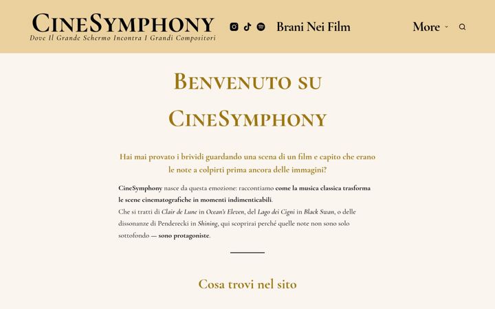 Ekraanipilt saidist cinesymphony.altervista.org