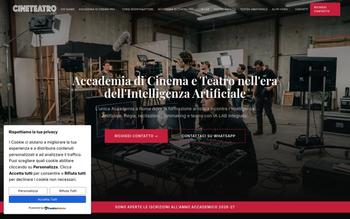 Ekrano kopija cineteatro.it