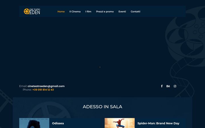 Ekrano kopija cineteatroeden.it