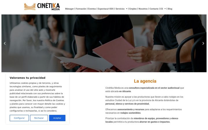 Screenshot of cinetikamedia.com