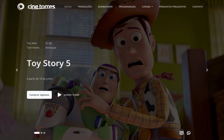 Screenshot di cinetorres.com.br
