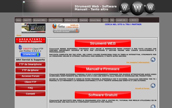 Screenshot of cineuraniaftp.com