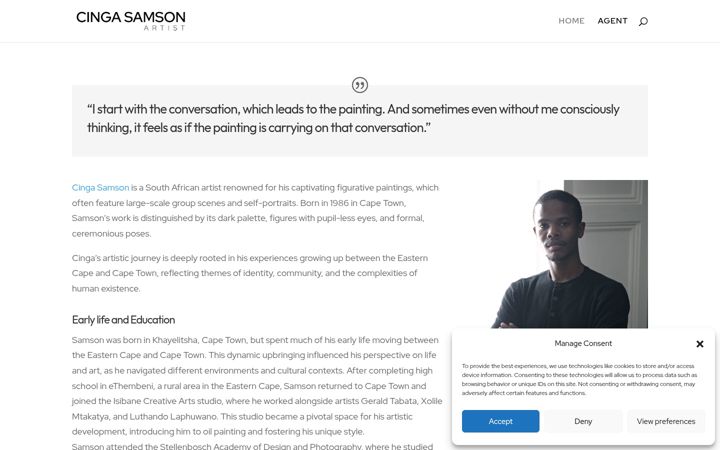 Screenshot of cingasamson.com