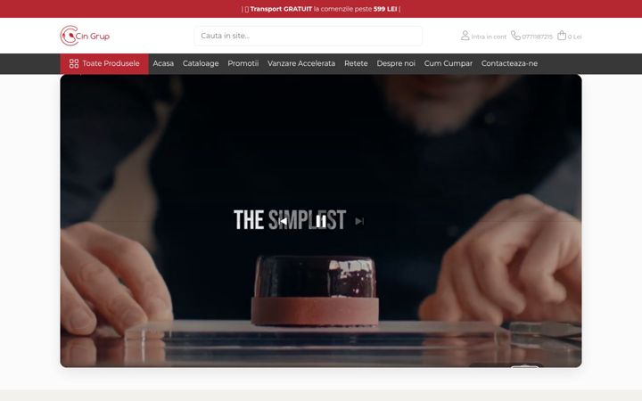 Screenshot di cingrup.ro