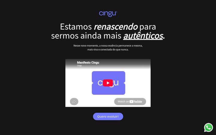 Screenshot di cingu.com.br