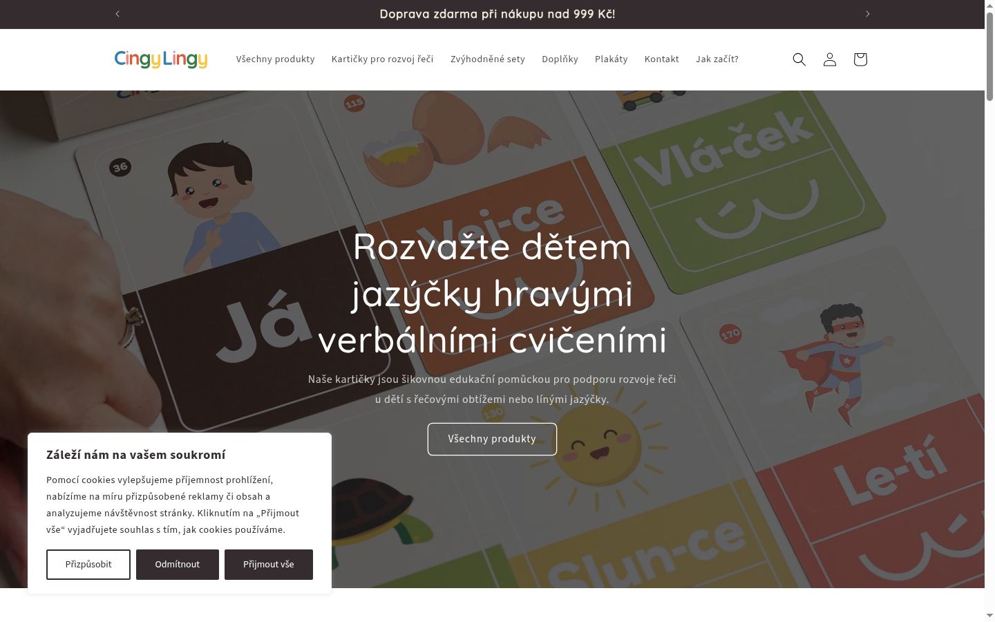 Posnetek zaslona pasice za privolitev, prikazane pred kakršno koli interakcijo