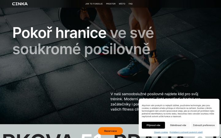 Screenshot ta' cinka.eu