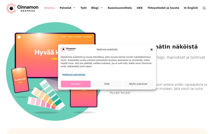Screenshot di cinnamon.fi