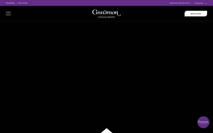 Screenshot of cinnamonhotels.com