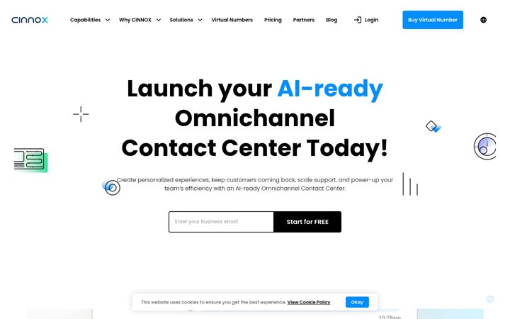 Screenshot of cinnox.com