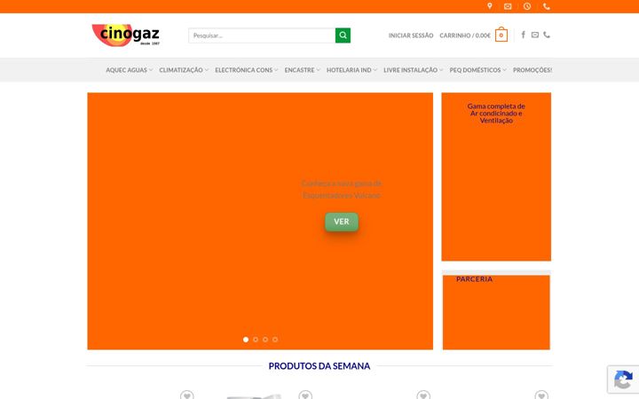 Snimka zaslona za cinogaz.pt