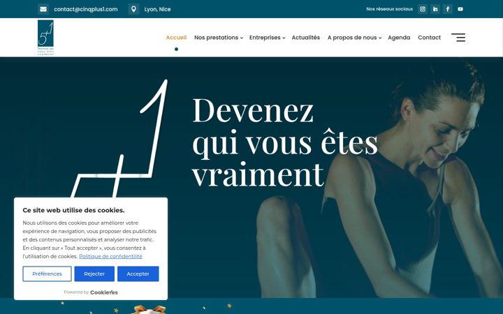 Screenshot of cinqplus1.com