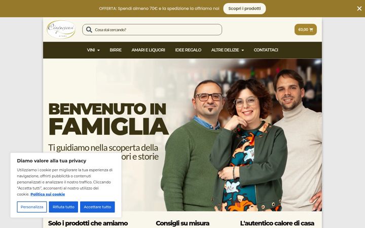 Screenshot of cinquesensistore.com