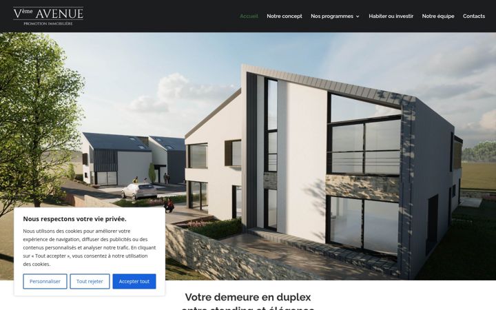 Zrzut ekranu cinquiemeavenue.fr
