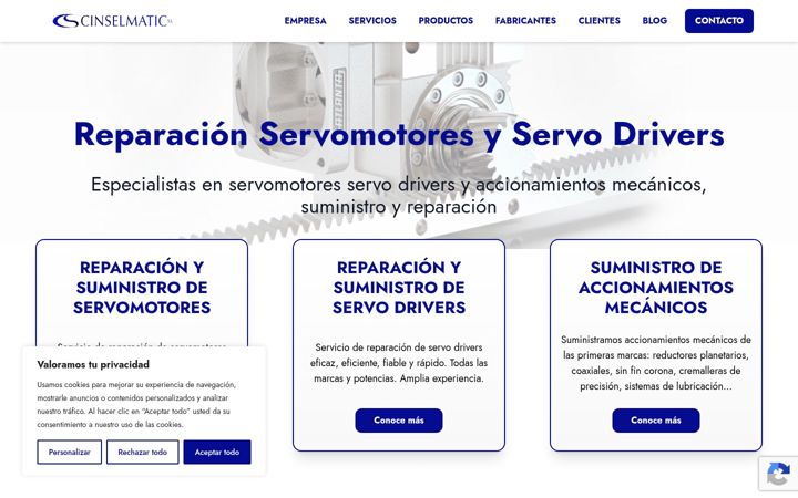 Screenshot of cinselmatic.com