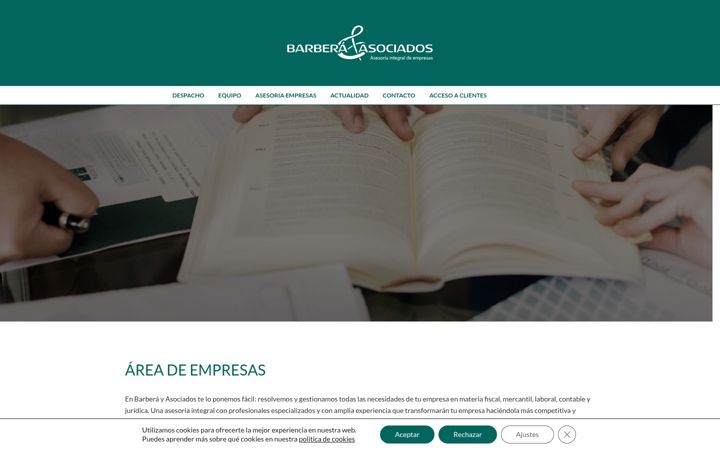 Screenshot of cintas-barbera.com