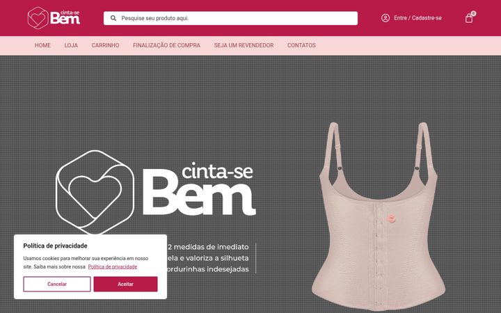 Skærmbillede af cintasebem.com.br
