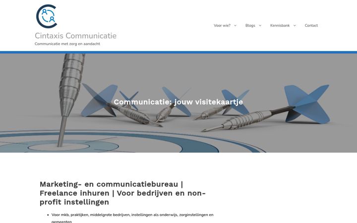 Ekraanipilt saidist cintaxis.nl