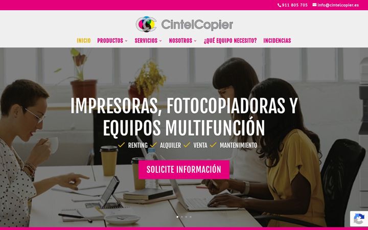 Screenshot ta' cintelcopier.es