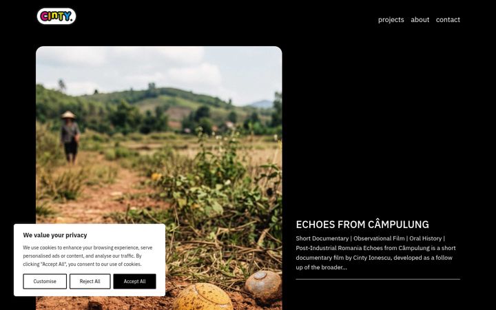Screenshot di cinty.ro