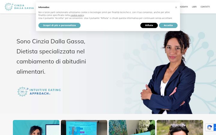 Screenshot of cinziadallagassa.it