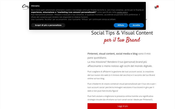 Screenshot of cinziadimartino.it