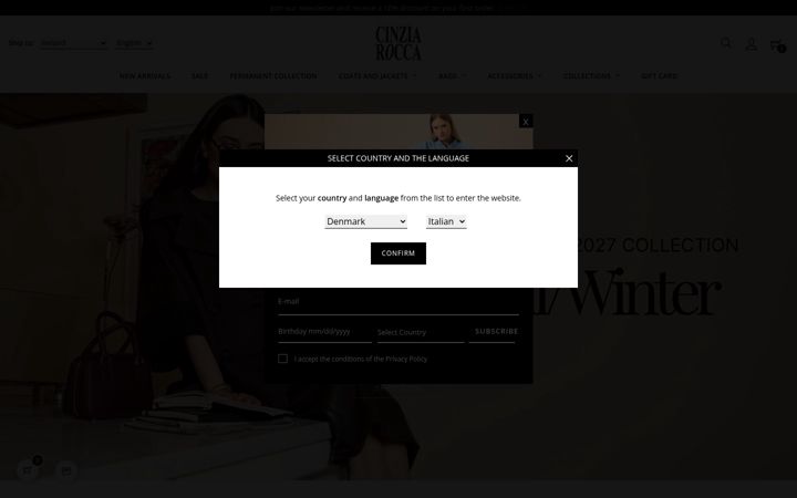 Screenshot of cinziarocca.com