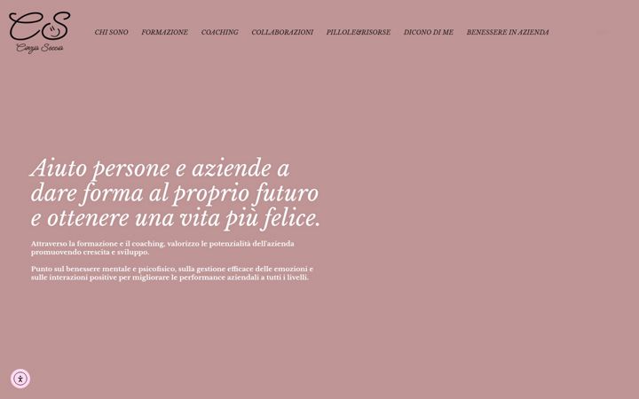Screenshot of cinziasecciacoaching.it
