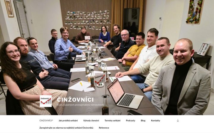 Captura de ecrã de cinzovnici.cz