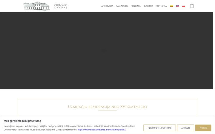 Screenshot di ciobiskiodvaras.lt