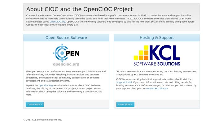 Screenshot of cioc.ca