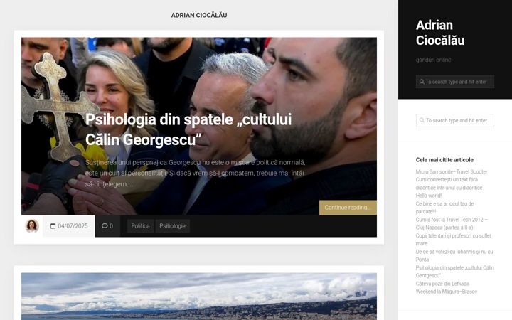 Screenshot di ciocalau.ro