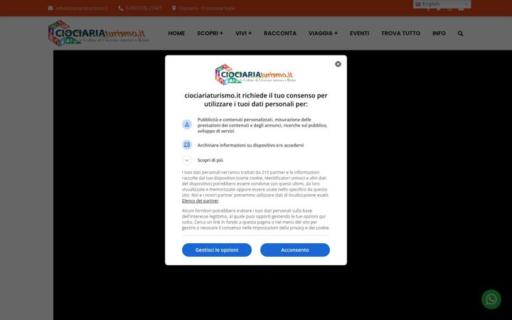 Screenshot of ciociariaturismo.it