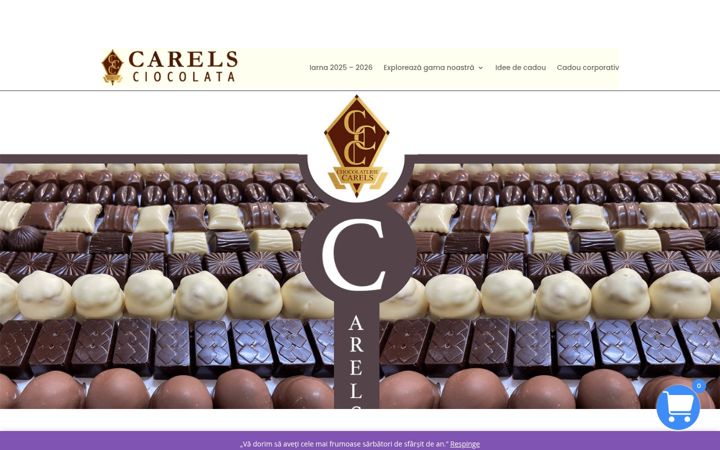 Screenshot di ciocolata-carels.ro