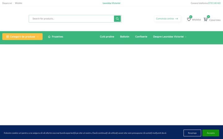 Screenshot di ciocolateriavictoriei.ro